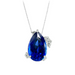 Blue Sapphire Pear Indie Diamond Necklace - Armans Fine Jewellery