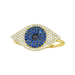 Blue Sapphire & White Diamond Evil Eye Ring - Armans Fine Jewellery