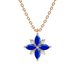 Blue Sapphire and Diamond Lotus Pendant - Armans Fine Jewellery