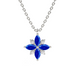 Blue Sapphire and Diamond Lotus Pendant - Armans Fine Jewellery