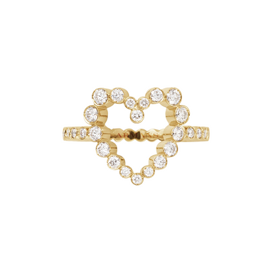 Bubble Diamond Heart Ring - Armans Fine Jewellery