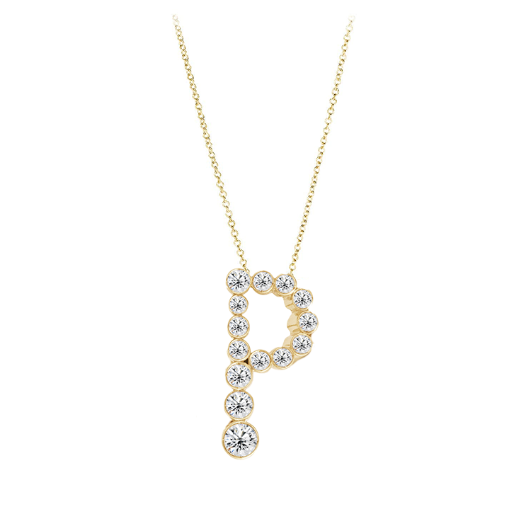 Bubble Lab Grown Diamond Initial Necklace - Armans Fine Jewellery