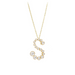 Bubble Lab Grown Diamond Initial Necklace - Armans Fine Jewellery