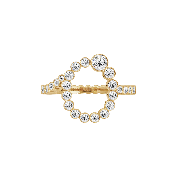 Bubble Lab Grown Diamond Initial Ring - Armans Fine Jewellery