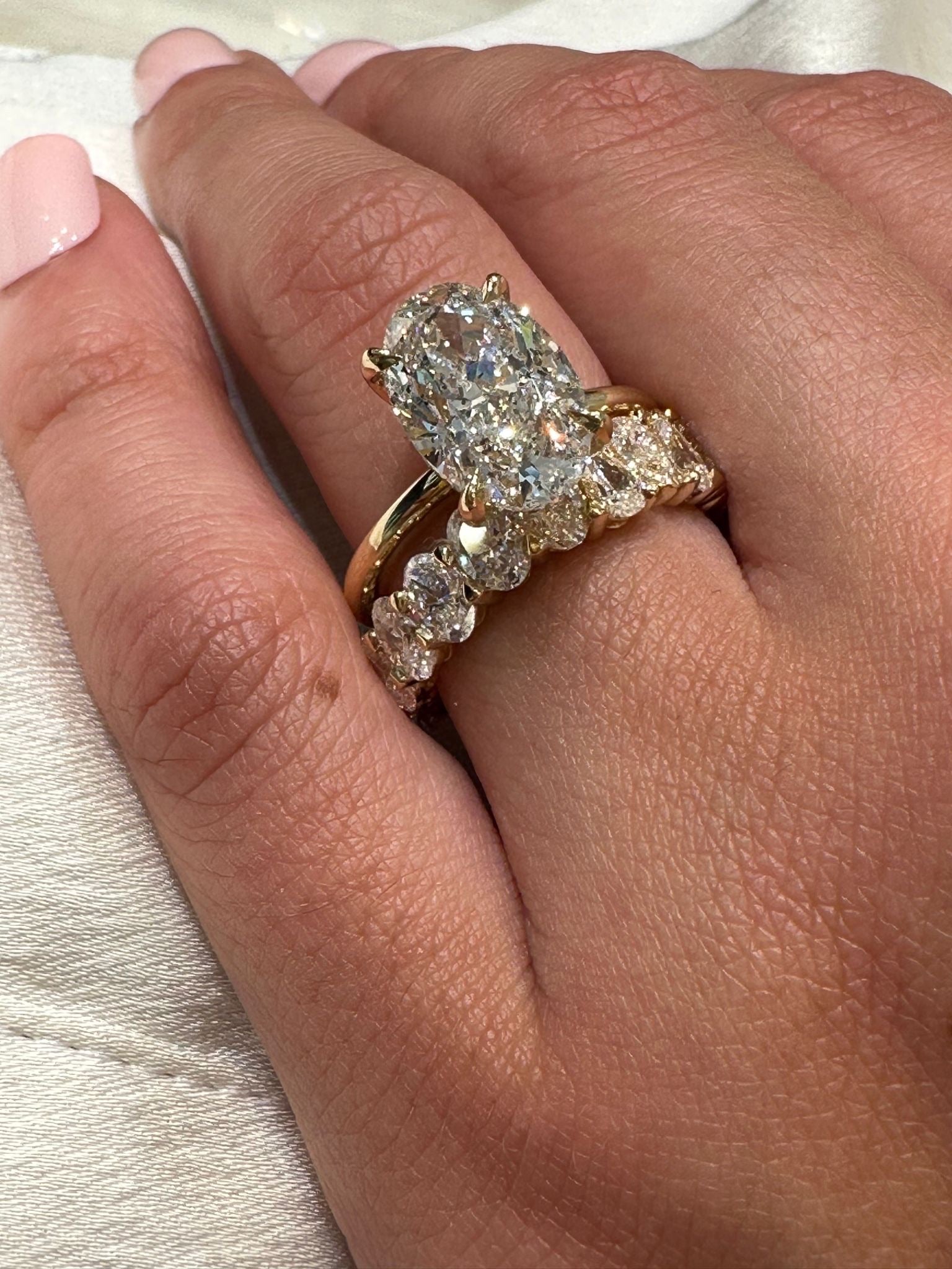 Golden Eternity Lab Grown Engagement Ring - Armans Fine Jewellery