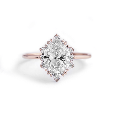 Camellia Oval Lab Grown Engagement Ring - Armans Fine Jewellery