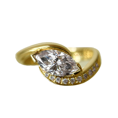 Celestia Marquise Diamond Engagement Ring - Armans Fine Jewellery