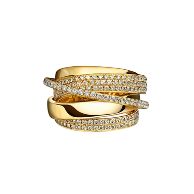 Celestial Golden Orbit Ring - Armans Fine Jewellery