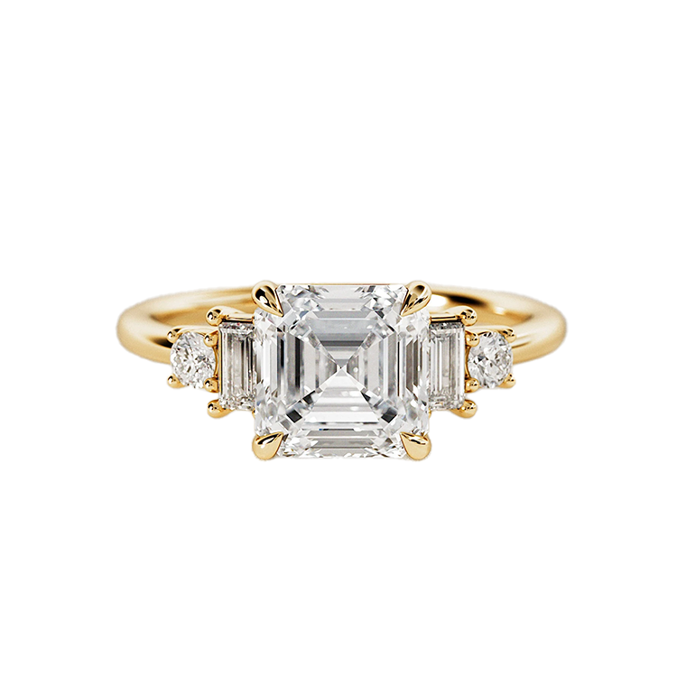 Celine Asscher 5 Stone Lab Grown Engagement Ring - Armans Fine Jewellery