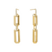 Chunky Diamond Link Drop Earrings - Armans Fine Jewellery