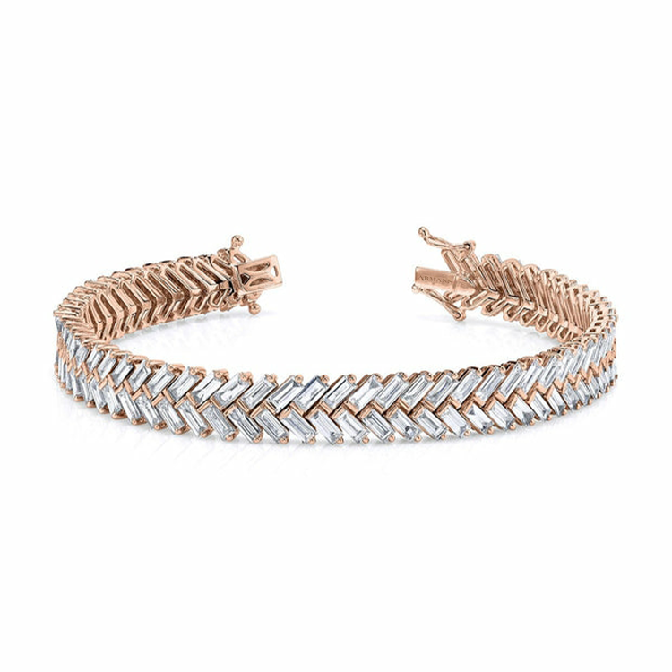 Chevron deals diamond bracelet