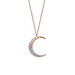 Crescent Moon Diamond Necklace - Armans Fine Jewellery