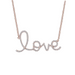 Cursive Love Diamond Necklace - Armans Fine Jewellery