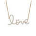 Cursive Love Diamond Necklace - Armans Fine Jewellery