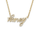 Cursive Pavé Diamond Name Necklace - Armans Fine Jewellery