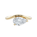 Curved Amara Pear Cut Diamond Engagement Ring - Armans Fine Jewellery