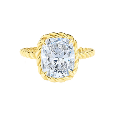 Cushion Cordelia Diamond Braided Engagement Ring - Armans Fine Jewellery