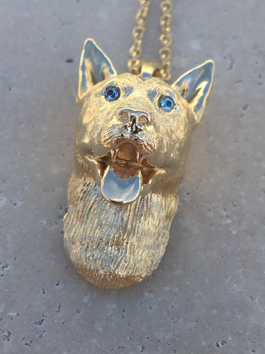 Custom 18ct Yellow Gold Dog Necklace - Armans Fine Jewellery