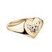 Custom Pet Face Heart Shaped Signet Ring - Armans Fine Jewellery