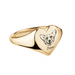 Custom Pet Face Heart Shaped Signet Ring - Armans Fine Jewellery