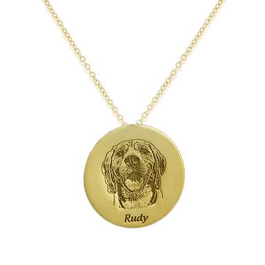 Custom Pet Photo Disc Pendant - Armans Fine Jewellery