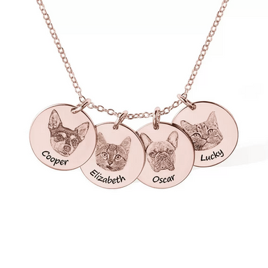 Custom Pet Portrait Disc Necklace - Armans Fine Jewellery