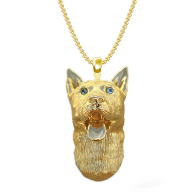 Custom Yellow Gold Dog Necklace - Armans Fine Jewellery