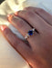 Lab Grown Diamond Petal Blue Sapphire Ring - Armans Fine Jewellery