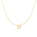 Block Letter Necklace with Paperclip Chain - Armans Fine Jewellery