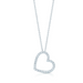 Dangling Diamond Heart Pendant - Armans Fine Jewellery
