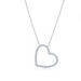 Dangling Diamond Heart Pendant - Armans Fine Jewellery