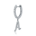 Dangling Diamond Initial Earring - Armans Fine Jewellery
