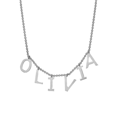 Dangling Solid Gold Name Necklace - Armans Fine Jewellery
