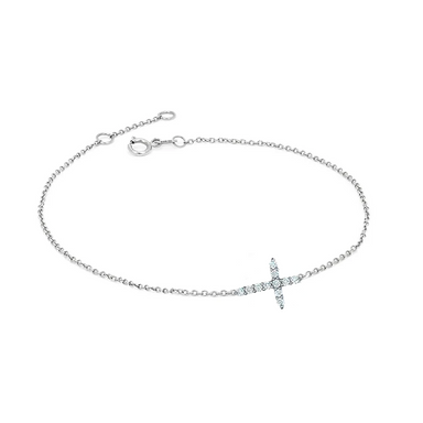 Diamond Cross Bracelet - Armans Fine Jewellery