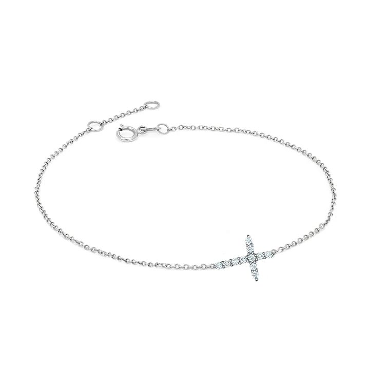Diamond Cross Bracelet - Armans Fine Jewellery