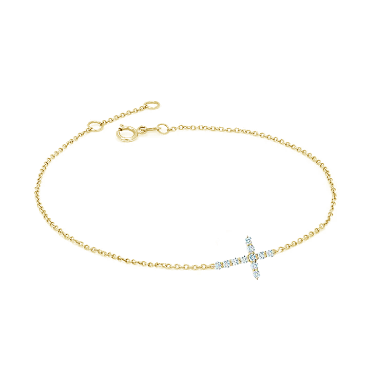 Diamond Cross Bracelet - Armans Fine Jewellery