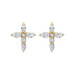 Diamond Cross Stud Earrings - Armans Fine Jewellery