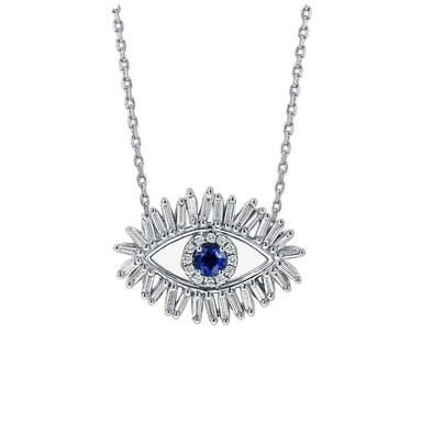 Diamond Evil Eye Necklace - Armans Fine Jewellery