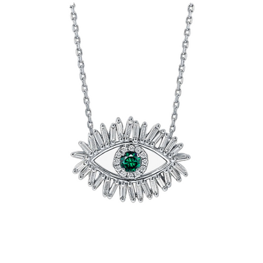 Diamond Evil Eye Necklace - Armans Fine Jewellery