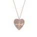 Fluted Heart Necklace - Armans Fine Jewellery