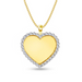 Diamond Heart Shaped Memorial Photo Necklace - Armans Fine Jewellery
