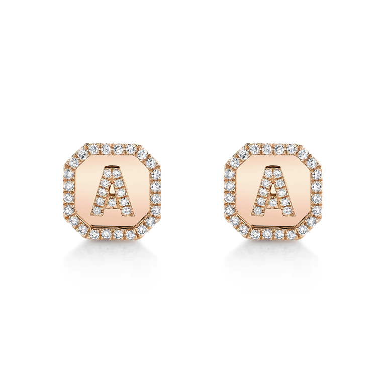Diamond Initial Cufflinks - Armans Fine Jewellery