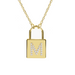 Diamond Initial Padlock Necklace - Armans Fine Jewellery