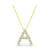 Diamond Initial Pendant - Armans Fine Jewellery