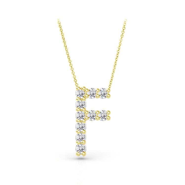 Diamond Initial Pendant - Armans Fine Jewellery
