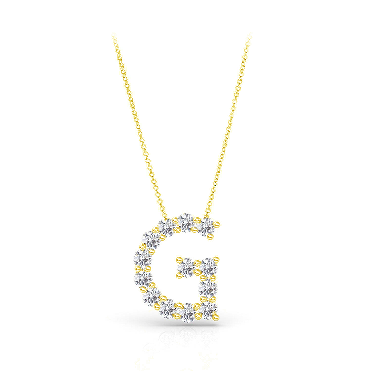 Diamond Initial Pendant - Armans Fine Jewellery