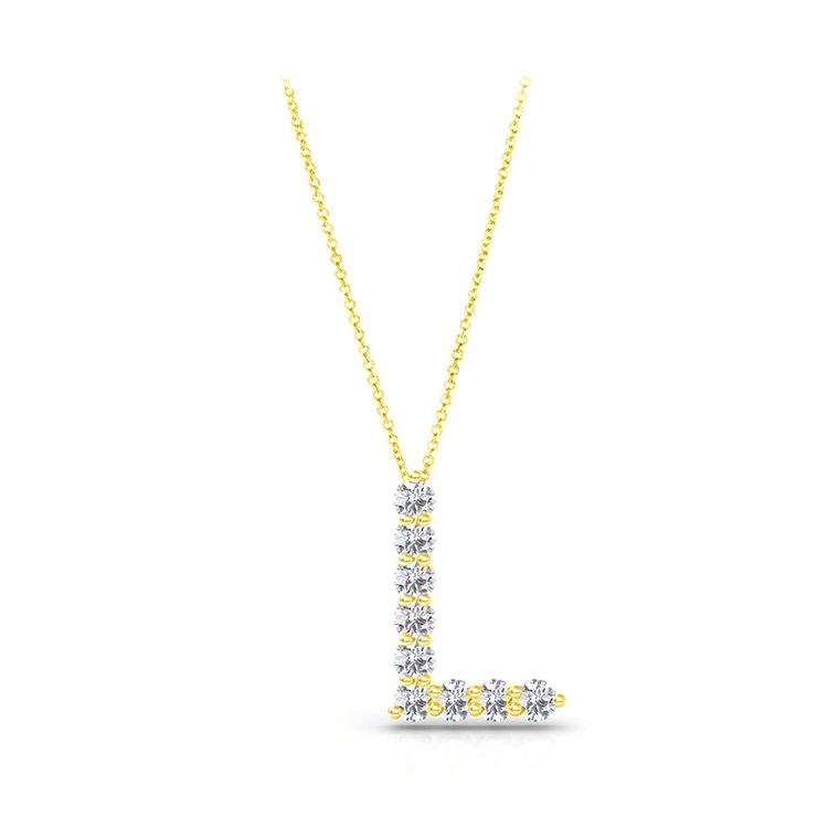 Diamond Initial Pendant - Armans Fine Jewellery