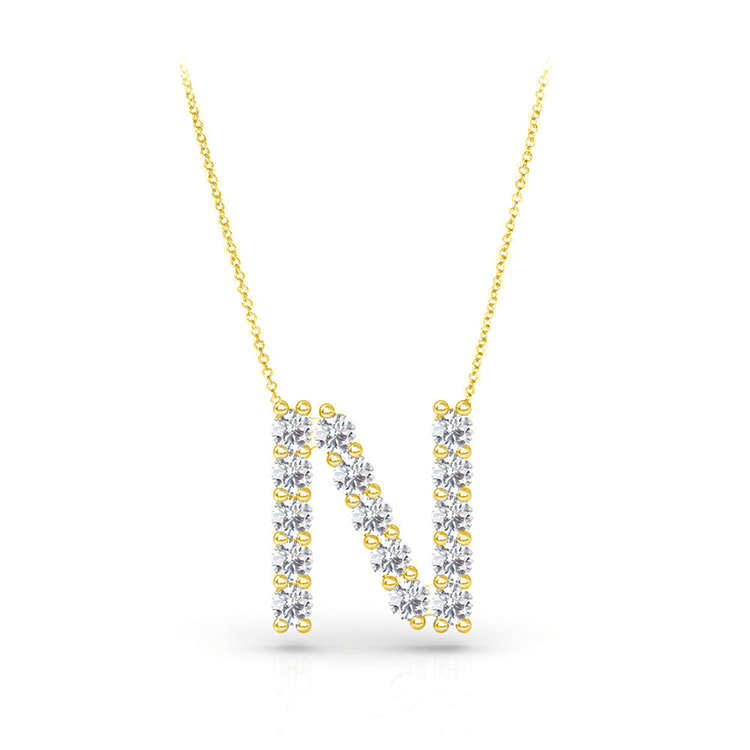 Diamond Initial Pendant - Armans Fine Jewellery