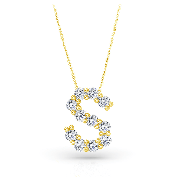 Diamond Initial Pendant - Armans Fine Jewellery