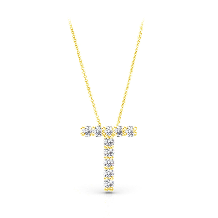 Diamond Initial Pendant - Armans Fine Jewellery